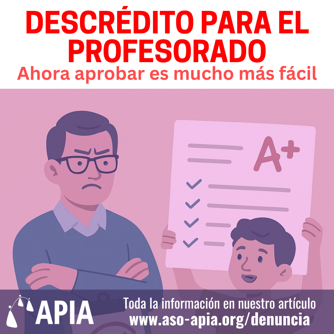 Descrédito para los profesores@aso-apia.org